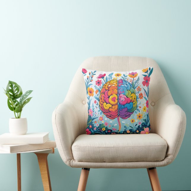 Mental health throw pillow (Chair)