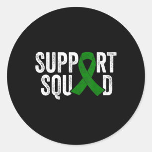 Mental Health Warrior Support Squad Mental Health Classic Round Sticker