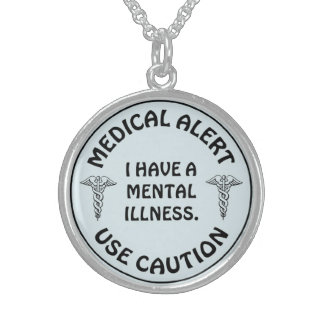MENTAL ILLNESS STERLING SILVER NECKLACE
