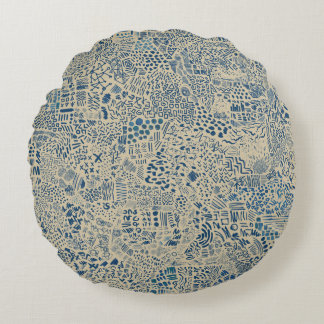 Mental Noise V01 Round Pillow