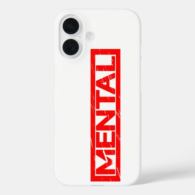 Mental Stamp Case-Mate iPhone Case (Back)