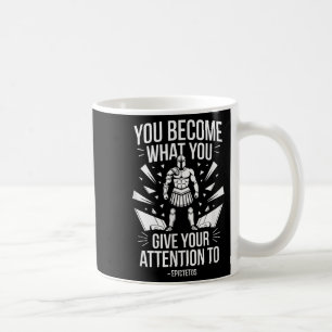 Mental Strength Quote Stoic Epictetus Men Coffee Mug