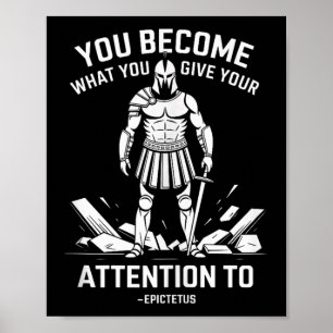 Mental Strength Quote Stoic Epictetus Men Tank Top Poster