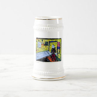 Mental Ward Drawing Beer Stein