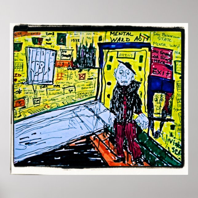 Mental Ward Drawing Poster (Front)