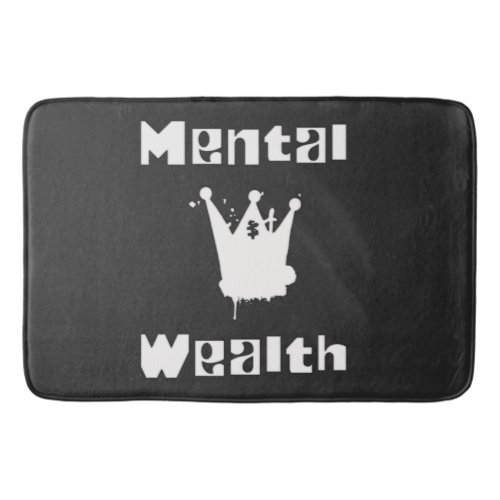Mental wealth bath mat