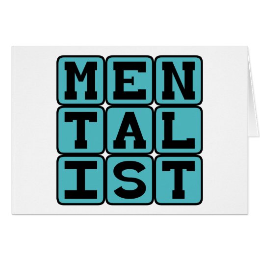 Mentalist, Mind Reader Cards (Front Horizontal)