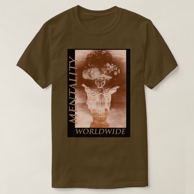 Mentality Worldwide Jesus black T-Shirt (Design Front)