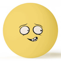 Mentally Deranged Funny Face Ping Pong Ball Mentally Deranged Funny Face Ping Pong Ball