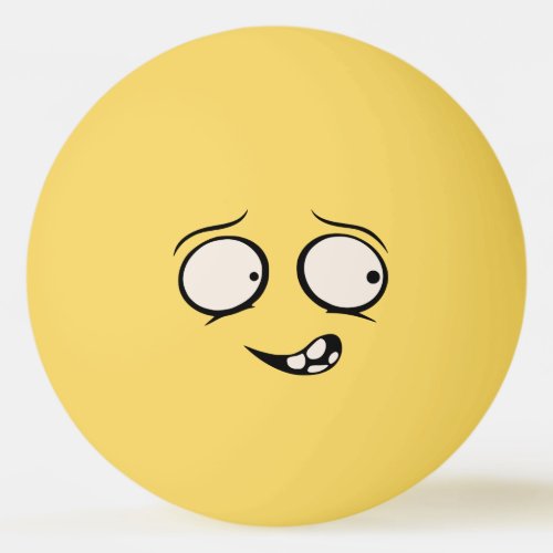 Mentally Deranged Funny Face Ping Pong Ball