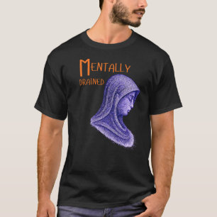 Mentally Drained Abstract Human Illustration- Calm T-Shirt