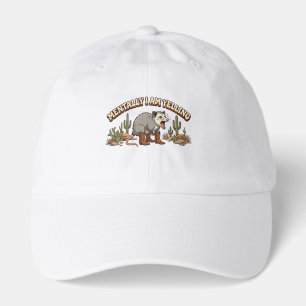 Mentally I Am Yelling Funny Cowboy Opossum Hat