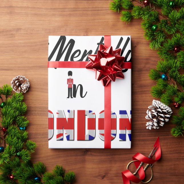 Mentally In London Wrapping Paper (Holiday Gift)