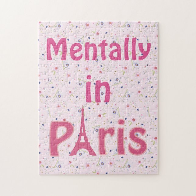 Mentally In Paris Jigsaw Puzzle (Vertical)