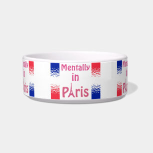 Mentally In Paris Pet Bowl