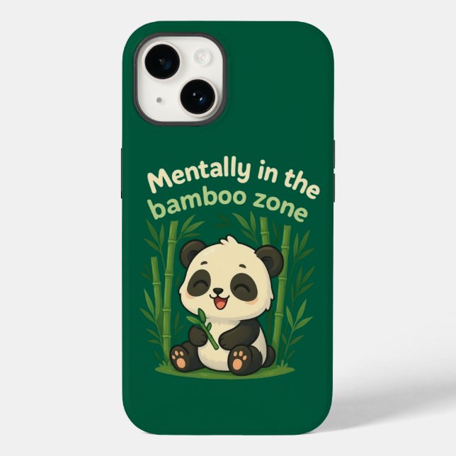 Mentally in the Bamboo Zone – Cute Panda iPhone Ca Case-Mate iPhone Case (Back)