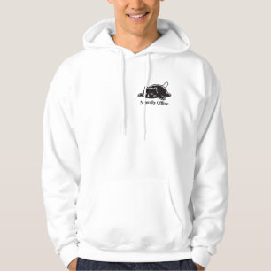 Mentally Offline Funny Introvert Mood Design Hoodie