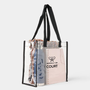Mentally on Court Minimalist Tennis Stadium Bag