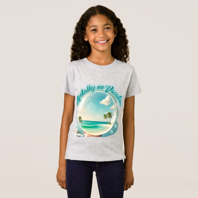 mentally on vacation design T-Shirt (Front Full)