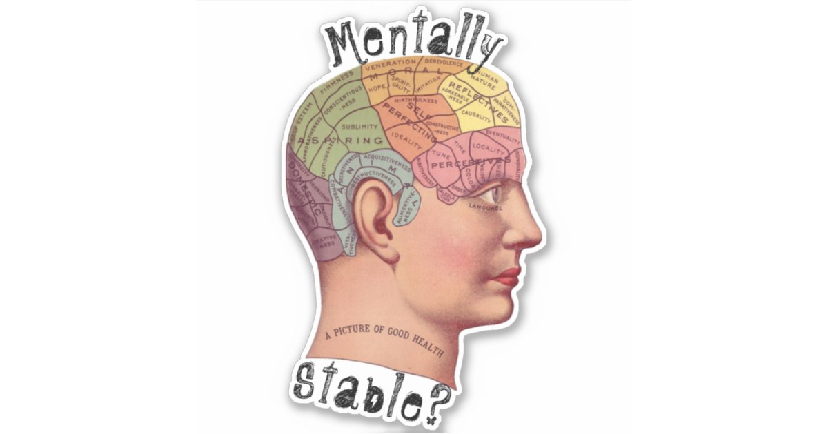 mentally-stable-contoured-sticker-zazzle