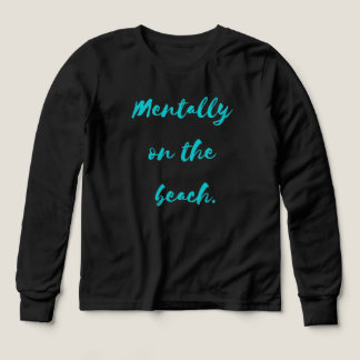 Mentally Sunbathing Somewhere Tropical Tri-Blend Shirts