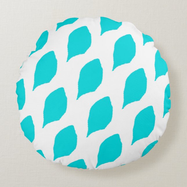 Menthol leaf design Round Pillow (Front)