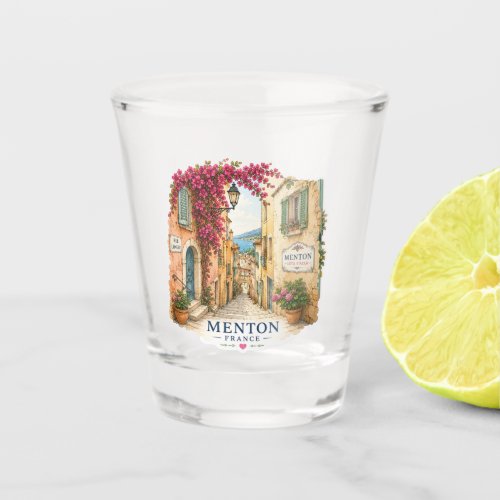 Menton Charming Old Town Alley Shot Glass