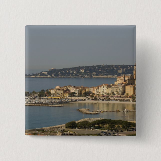 Menton, Cote d'Azur, France. Button (Front)