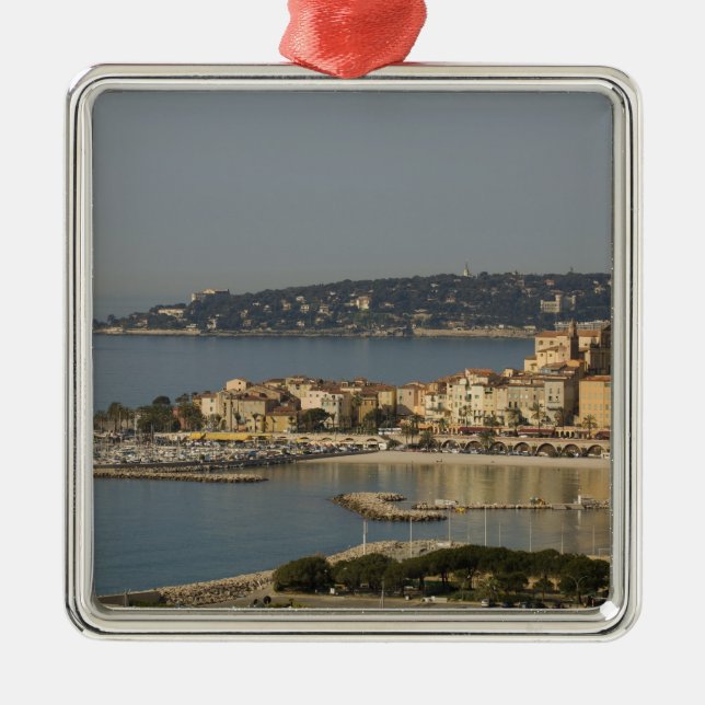 Menton, Cote d'Azur, France. Metal Ornament (Front)