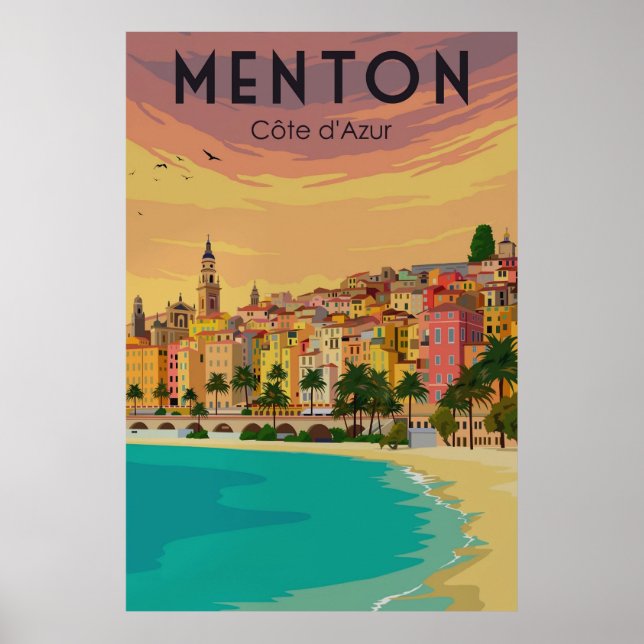 Menton, Cote d'Azur Poster (Front)