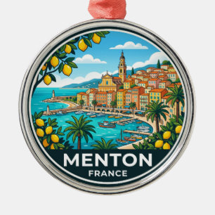 Menton France Metal Ornament