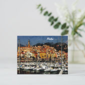 Menton, Provence Postcard (Standing Front)