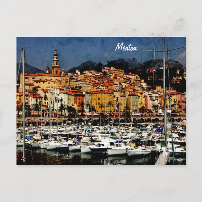 Menton, Provence Postcard (Front)