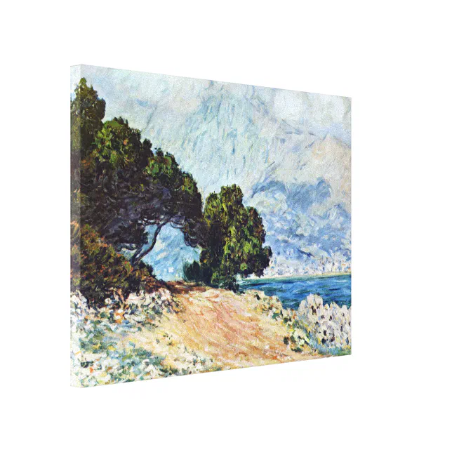 Menton Seen from Cap Martin by Claude Monet Canvas Print | Zazzle