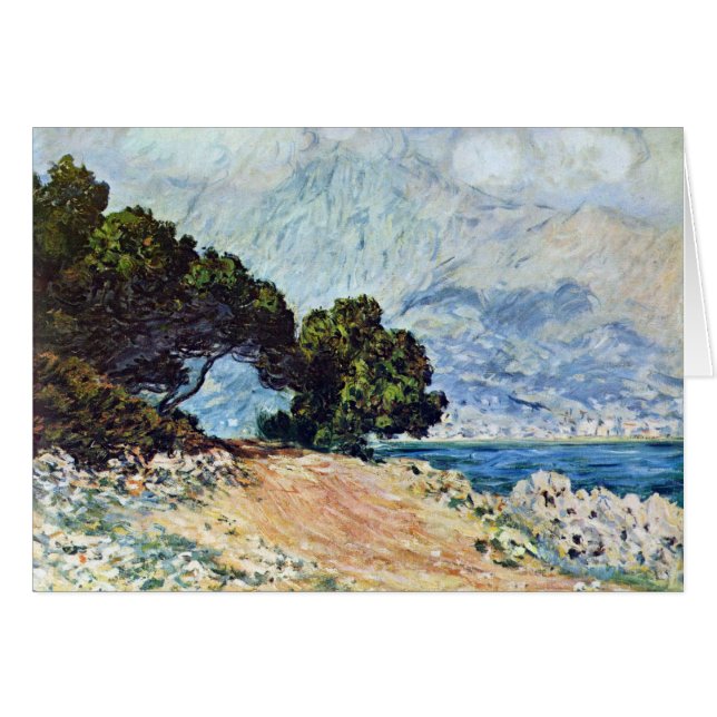 Menton Seen from Cap Martin by Claude Monet Cards (Front Horizontal)