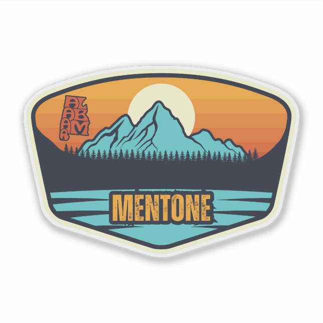 Mentone, Alabama Sticker (Front)