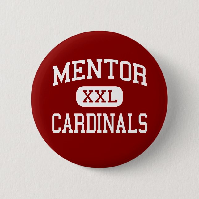 Mentor - Cardinals - High School - Mentor Ohio Button (Front)