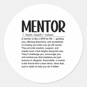 Mentor Classic Round Sticker