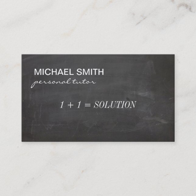 Mentor / Educator / Consultant Business Card (Front)