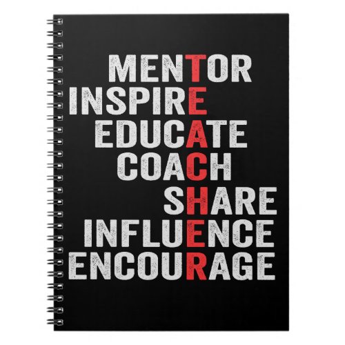 Mentor Inspire Educate Coach Share Influence Dad  Notebook
