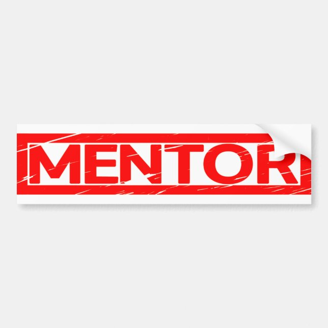 Mentor Stamp Bumper Sticker (Front)