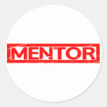 Mentor Stamp Classic Round Sticker