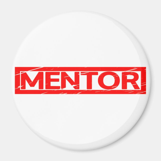 Mentor Stamp Magnet (Front)