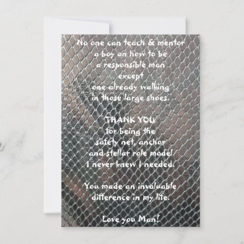 Mentor Thank You Flat Greeting Card