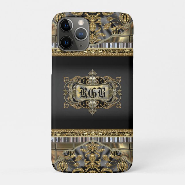 Mentorsteen Elegant Victorian Monogram Case-Mate iPhone Case (Back)