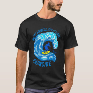 Menu2019s Surfing Goofy Foot Backside Retro Graphi T-Shirt