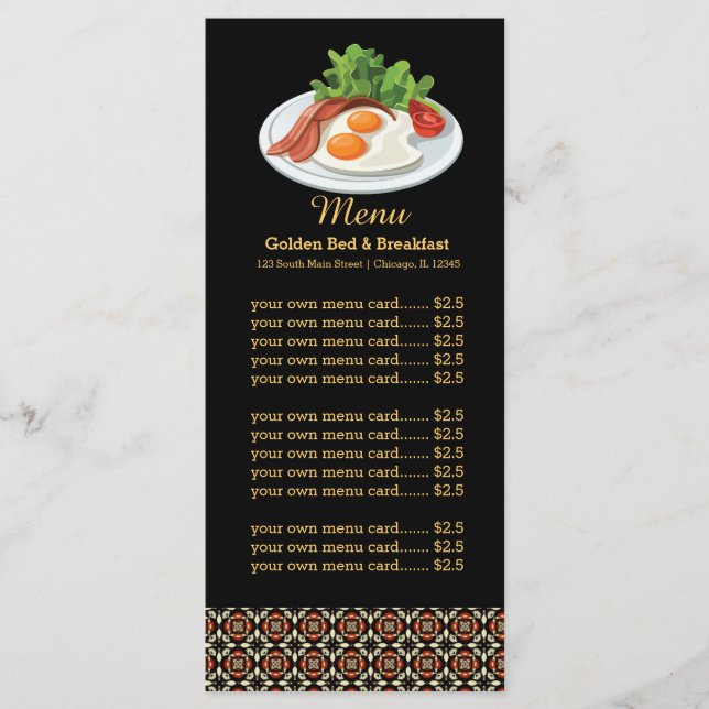 Menu Breakfast (Front)