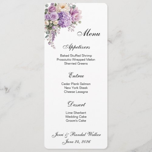 Menu Card
