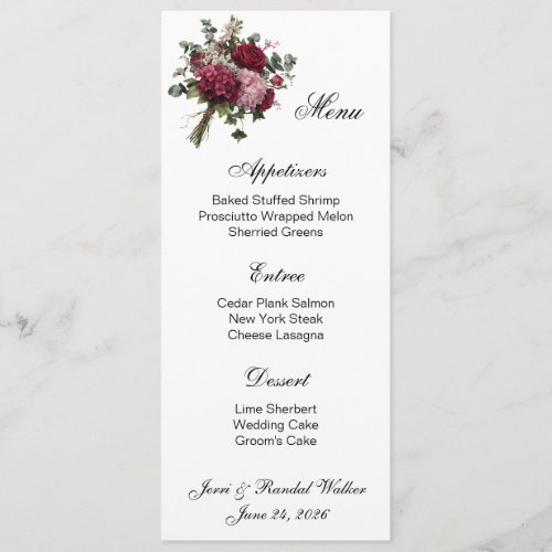 Menu Card