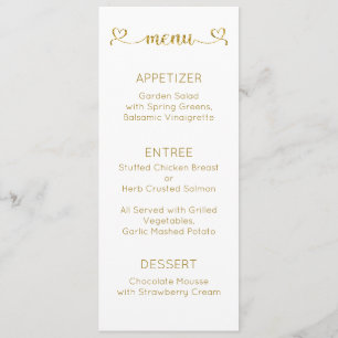 Menu Card, Wedding Menu, Dinner Menu